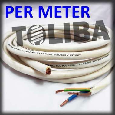 kabel eterna nymhy 3x1.5 / 3x1,5 serabut isi 3 / per meter SNI