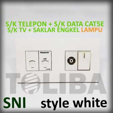 stop kontak tv sk data telepon saklar engkel lampu minimalis panasonic