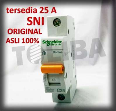 mcb schneider 1phase 1P 25a / SNI original / mcb listrik schneider 25a