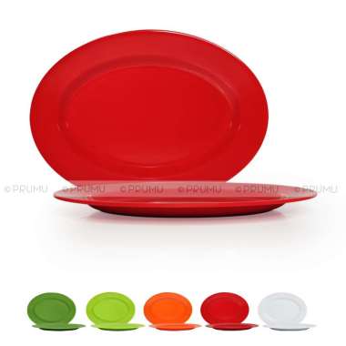 Piring Oval Melamin 10 inch Golden Dragon - Piring Saji - Piring Panjang - Piring Lodor - P0310 Mera