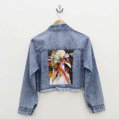 Jual Crop Jacket Jeans di Jakarta 