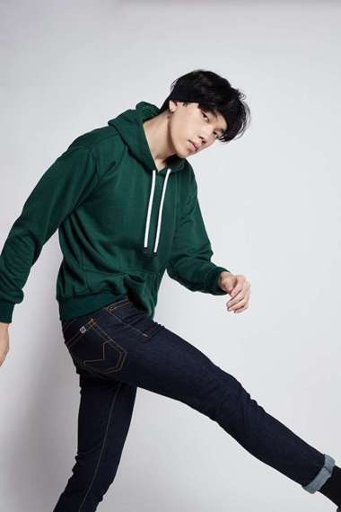 Jaket Polos Jumper Hoodie Sweater Warna Hijau XL