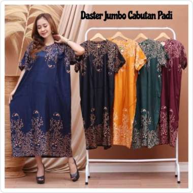 DASTER JUMBO BUSUI CABUTAN PADI LD 120 KANCING DEPAN LENGAN PENDEK BAJU TIDUR WANITA BUSUI BUMIL DAS