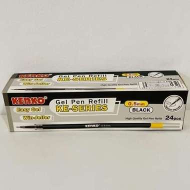 REFILL EASY GEL PEN KENKO 0,5 MM ( TINTA HITAM ) / 1 BOX ISI 24
