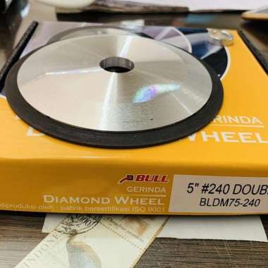 Ylw diamond wheel Bull double side 5 inch gret 240 asah mata ketam tct