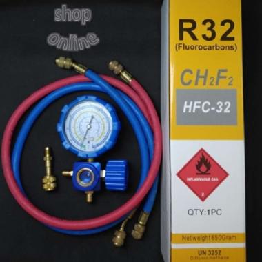 PAKET ALAT PENGISIAN FREON AC RUMAH R32 MURAH Sight Glass