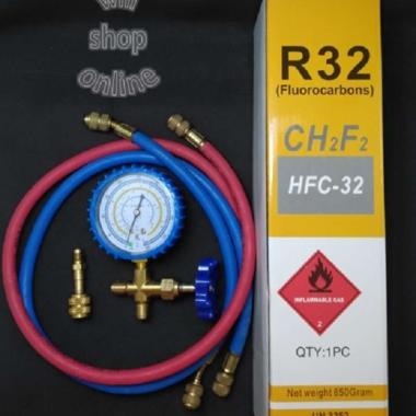 PAKET ALAT PENGISIAN FREON AC RUMAH R32 MURAH Single