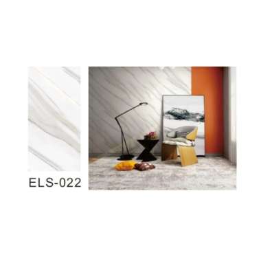 Stiker Lantai Vynil Marble (30 x 30 cm) &amp; (30 x 60 cm) / Vinil Lantai Marbel Granit / STiker Lemari Cabinet Marbel PUTIH-30X30-ELS022