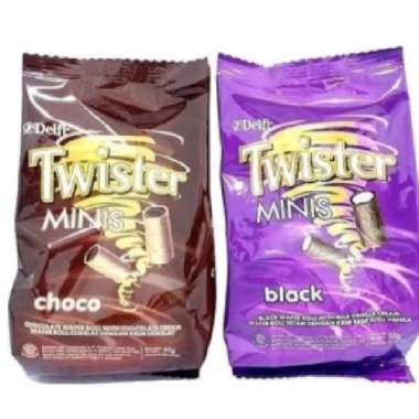 Delfi Twister Minis Choco / Black 80 gram Choco
