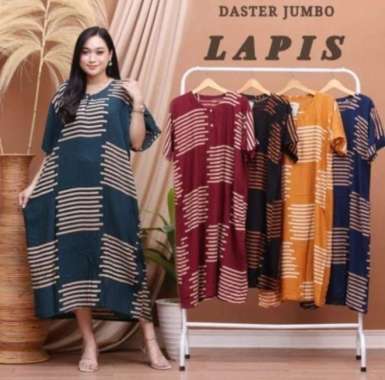 DASTER JUMBO BUSUI CABUTAN LAPIS LD 120 KANCING DEPAN LENGAN PENDEK BAJU TIDUR WANITA BUSUI BUMIL D