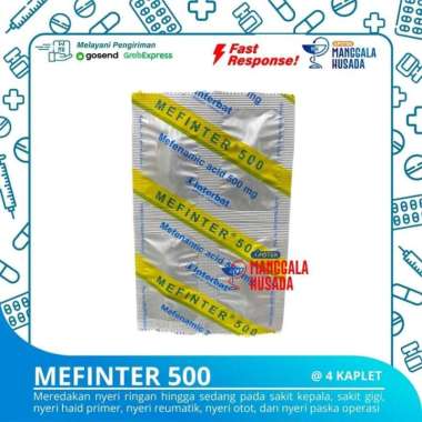 MEFINTER 500 MG PER STRIP @ 4 KAPLET