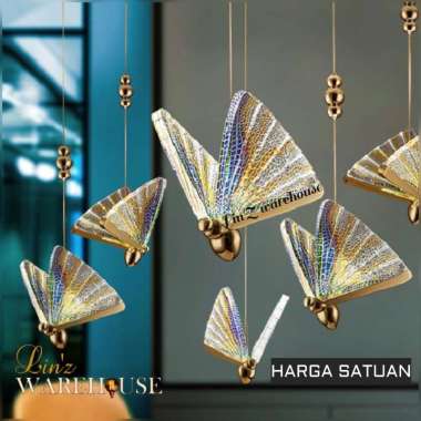Lampu gantung MODERN LED BUTTERFLY pendant light