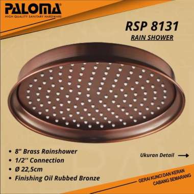 RAIN SHOWER RSP 8131 OIL BRONZE PALOMA KEPALA SHOWER ANTIK