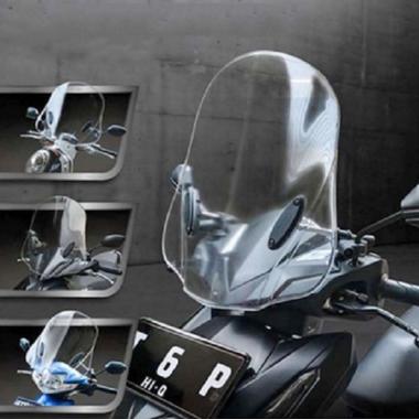 TGP Windshield Universal Adjustable - Clear - Aksesoris Motor - Variasi  Motor - PROMO ONLINE : Honda Beat / Vario / Scoopy / PCX - Yamaha NMax / Mio