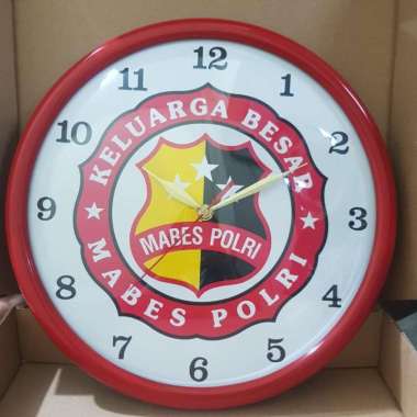 Jam dinding / Jam dinding mabes polri / Jam dinding logo / Jam Polisi