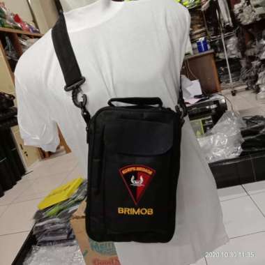 Tas|Tas Selempang pria|Tas Slempang Brimob hitam| Tas Brimob segitiga