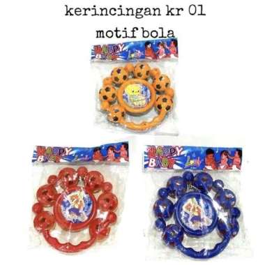 Mainan Kerincingan Bayi 6 bola - Kerincingan Strawberry
