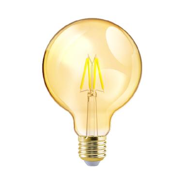 Meval G80 Filament Vintage Dimmable LED Lampu - Kuning [4.5 W] Kuning