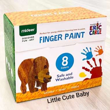 Mideer X Eric Carle Finger Paint Washable Non Toxic Multicolor