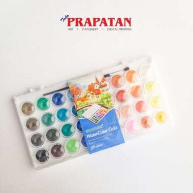 Simbalion Watercolor Cake 36 Warna Wcc-36 / Cat Air Simbalion Set Multicolor
