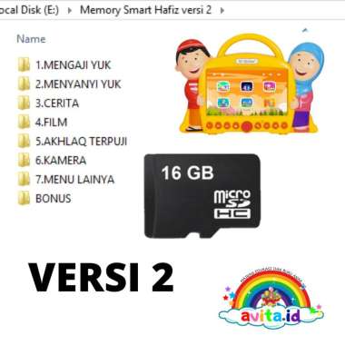 Smart Hafiz memory card untuk Smart Hafiz Versi 1,2,3,4 dan 5 versi 2
