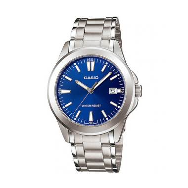 CASIO Enticer Analog Jam Tangan Pria [Original/MTP-2A2-1215 ] Blue Silver