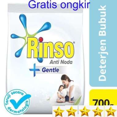 Promo Harga Rinso Anti Noda Deterjen Bubuk Gentle 700 gr - Blibli