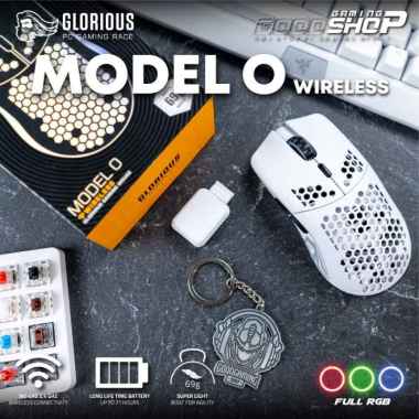 Glorious Model O wireless - Gaming Mouse - Hitam White