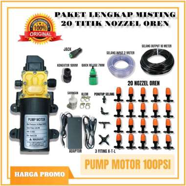ALAT MISTING / PAKET MISTING SPRAYER KABUT NOSEL OREN 20 TITIK KUMPLIT 20 TITIK OREN