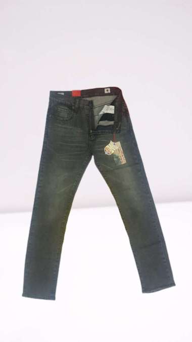 ORIGINAL JEANS IMPORT BRANDED PAKAIAN PRIA SLIMFIT STRETCH CELANA PANJANG PRIA DENIM WASHED 29 DARK 