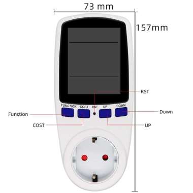 Pengukur Listrik Kwh Watt Meter Digital Volt Ampere Ukur Daya & Biaya