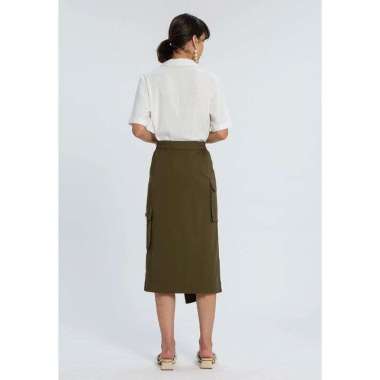 Minimal Arket Skirt L DARK OLIVE