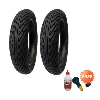 Corsa Sport Rain 100/80 & 120/70-14 TL Paket Ban Motor + FREE Pentil Dan Cairan Anti Ban Bocor