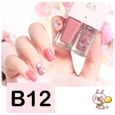 ALNECE 2IN1 KUTEK HALAL (BS SHOLAT) NON PEEL OFF KUTEKS B12