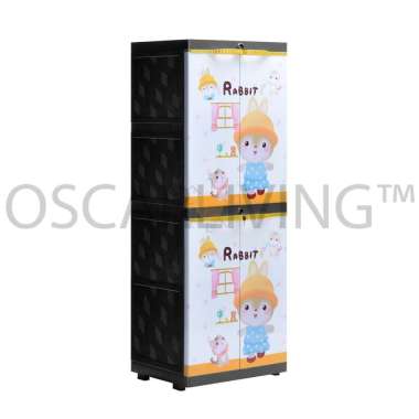 Sinbak Lemari Pakaian Anak Motif / Lemari Pakaian Anak FULL RAK / Lemari Anak Plastik Princess Mini