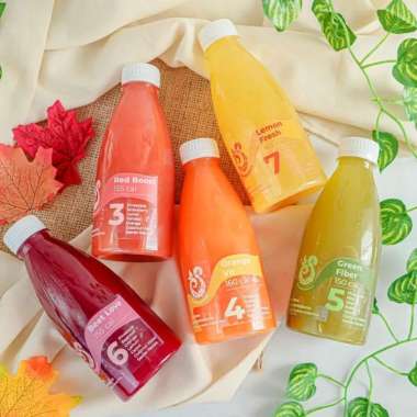 Paket Detox Juice Cold Pressed Jus Kesehatan 2 Hari Full Detox Mix 350ml