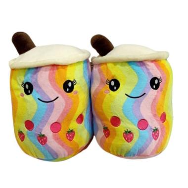 VIRAL Boneka Terbaru BOBA RAINBOW Brown Sugar Bubble Tea Rainbow Boba