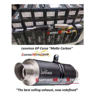 Knalpot Leovince GP Corsa Carbon Matte Silencer Only Multicolor