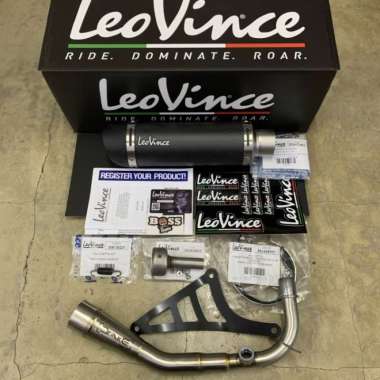 Knalpot Leovince GP Corsa Evo Carbon Vespa Iget Multicolor