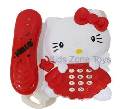 Mainan Edukasi Anak Telepon Motif Hello Kitty & Doraemon Hello Kitty
