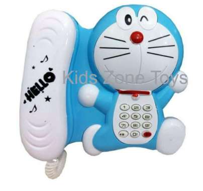Mainan Edukasi Anak Telepon Motif Hello Kitty & Doraemon Doraemon