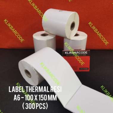 Label Printer Barcode Resi Tokopedia 100 X 150 Mm - A6 Thermal Olshop 300 Pc