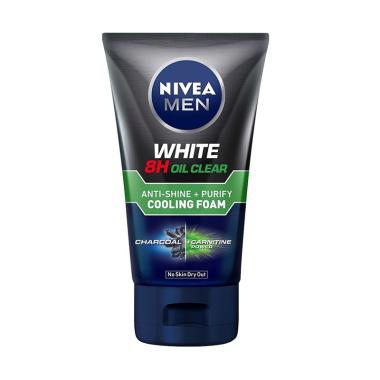 Promo Harga Nivea Men Facial Foam White Oil Clear Anti-Shine + Purify 100 ml - Blibli