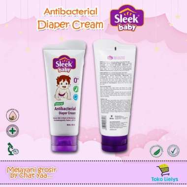 SLEEK BABY ANTIBACTERIAL DIAPERS CREAM SLEEK RASH CREAM RUAM POPOK 80ml