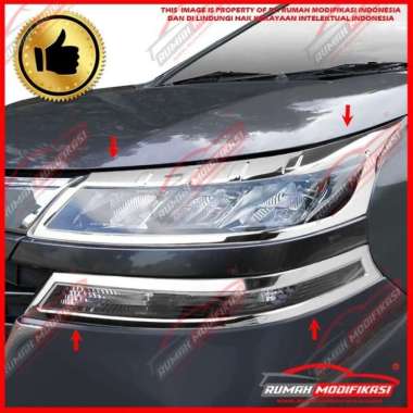 GARNISH HEADLAMP - GARNISH LAMPU DEPAN - TOYOTA AVANZA 2019-ON - CHROME