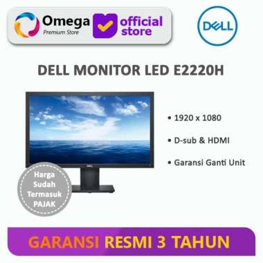 Dell Monitor E2220H 21.5 Inch Full HD 1920x1080 TN Panel 60Hz