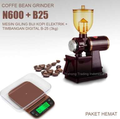 PAKET TIMBANGAN KOPI DIGITAL + ALAT PENGGILING KOPI ELEKTIK LISTRIK