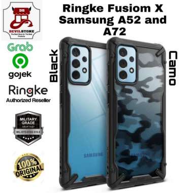 Case Samsung Galaxy A52s A72s RINGKE Fusion X Anti Crack Casing ORI A72S CAMO BLACK