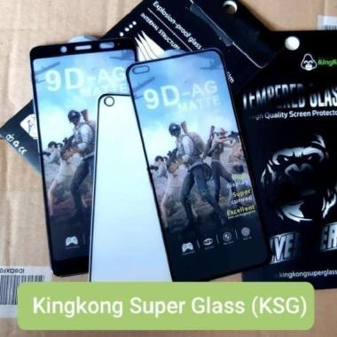Anti Gores Kaca Kingkong Gaming Matte Doff Realme 5 Pro Full Black