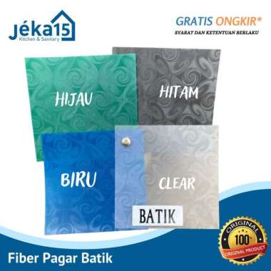 Fiber Pagar Motif (Fiber Penutup Pagar) Clear